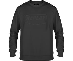 Replay Logo Maglione, nero, taglia XS per maschi