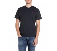 Replay - REGULAR T-Shirt JERSEY RED LOGO Blu - Abbigliamento XL Blu