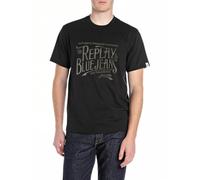 Replay M3042 T-Shirt, 098 Nero, S Uomo