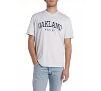 Replay M3046 T-Shirt, 011 Bianco Naturale, S Uomo