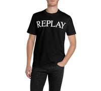 REPLAY Maglietta nero / bianco Uomo REPLAY MxTaglie normali nero / bianco