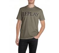 Replay M3099 T-Shirt, 759 Mud Green, L Uomo