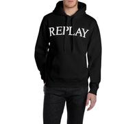 Replay M3104 Felpa con Cappuccio, 098 Nero, M Uomo