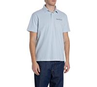 Replay Polo da Uomo a Maniche Corte, Light Azure 583 (Blu), M