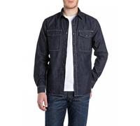 Replay M4124 Camicia, 007 Blu Scuro, XXL Uomo
