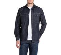 Replay M4124 Camicia, 007 Blu Scuro, XXL Uomo