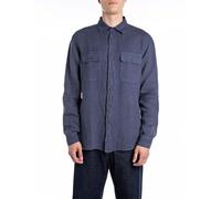 Replay M4147 Camicia, 282 Medium Blue, L Uomo