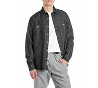 Replay M4150 Camicia, 098 Nero, S Uomo