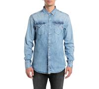 Replay M4860b Camicia, 010 Light Blue, S Uomo