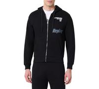 Replay M6706 Felpa con Cappuccio, 098 Nero, S Uomo