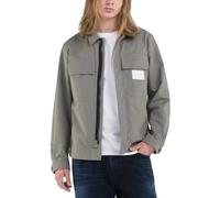 Replay M8383 Giacca a Camicia, 705 Grey Military, L Uomo