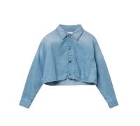 Replay Maglia a maniche lunghe da bambina in cotone, blu (Light Blue 010), 8 anni