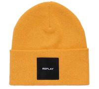 REPLAY Maglia Berretto con Risvolto Uomo Cappello IN Giallo UK Unica
