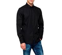 Replay Maglia da uomo a maniche lunghe con elasticità, nera (Black 098), M