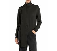 Replay Maglia Maniche Lunghe Collo Sciarpa Nero Donna XS