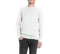 Replay M3101 T-Shirt, 011 Bianco Naturale, XL Uomo