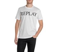 REPLAY Maglietta nero / bianco Uomo REPLAY XL