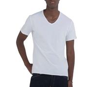 Replay Maglietta Basic da Uomo, vestibilità Normale, Scollo a V, 001 Bianco, M