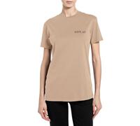 Replay Maglietta da Donna a Maniche Corte, 023 Sabbia (Beige), XXS