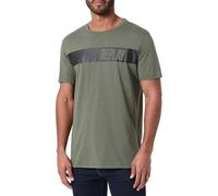 Replay Maglietta da Uomo a Maniche Corte con Logo, Military 238 (Verde), S