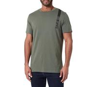 Replay Maglietta da Uomo a Maniche Corte con Marchio Military 238 (Verde), M