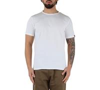 Replay Maglietta da Uomo a Maniche Corte Girocollo, 001 Bianco, XL