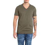 Replay Maglietta da Uomo Regular Fit Basic in Cotone, 234 Mud, XXL