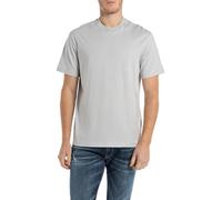 Replay - TShirt PIECE DYED HEAVY COTTON JERSEY COUPE RELAXED Grigio - Abbigliamento XL Grigio