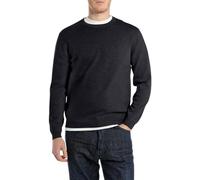 Replay Maglione da Uomo in Cotone vestibilità Regolare, 088 Deep Blue, M
