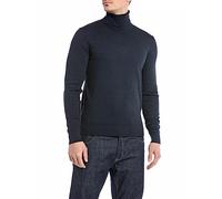 Replay Maglione da Uomo in Lana, Dark Navy 970, M