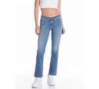 Replay New Luz Bootcut Jeans, 009 Blu Medio, 28W x 32L Donna