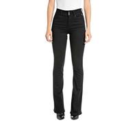 Replay Newluz Flare Jeans, Black 098, 27W x 34L Donna