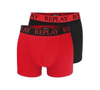 REPLAY Pantaloncini intimi sportivi rosso / nero Uomo - Premium - Biancheria e abbigliamento da mare - Intimo - Mutande - Boxer attillati REPLAY M