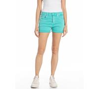 Replay pantaloncini jeans da donna con elasticità, verde (Amalfi Green 337), 28W