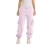 Replay Pantaloni cargo da donna elasticizzati, rosa (Bubble Pink 066), 27W