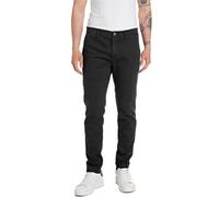 Replay Pantaloni cargo Hyperflex da uomo, neri (lavagna 099), 36W / 34L