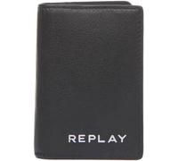 Replay Portafoglio In Pelle Ergonomico Verticale Per Uomo In Nero Mono