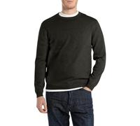 Replay Maglione da Uomo in Cotone vestibilità Regolare, 098 Nero, 3XL