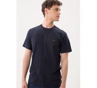 Replay - REGULAR T-Shirt JERSEY RED LOGO Blu - Abbigliamento M Blu