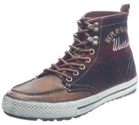 Replay Rodney Check, Scarpe da Ginnastica da Uomo, Rosso Scuro, 42 EU