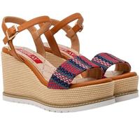 Replay Scarpe con tacco a zeppa da donna con cinturino, 2309 beige rosso, 37 EU