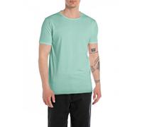 Replay T-shirt da uomo a maniche corte con girocollo, turchese (Jade Green... 189), S