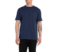 Replay T-shirt da uomo in cotone a maniche corte , blu (Indigo Blue 271), S