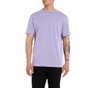 Replay T-shirt da uomo in cotone a maniche corte, viola (Lavender 627), M