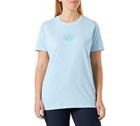 REPLAY T-Shirt Donna Manica Corta con Stampa, Blu (Aegean Sky 109), M
