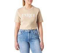 REPLAY T-Shirt Donna Manica Corta Unique, Beige (Light Beige 893), S
