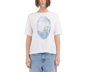 Replay T-Shirt Giro Bianco Donna M
