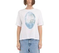 Replay T-Shirt Giro Bianco Donna XS