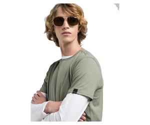 REPLAY T-SHIRT GIROCOLLO COTONE