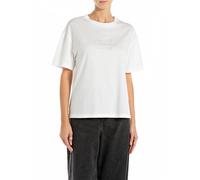 Replay T-Shirt Logo Bianco Donna S